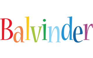 Balvinder birthday logo