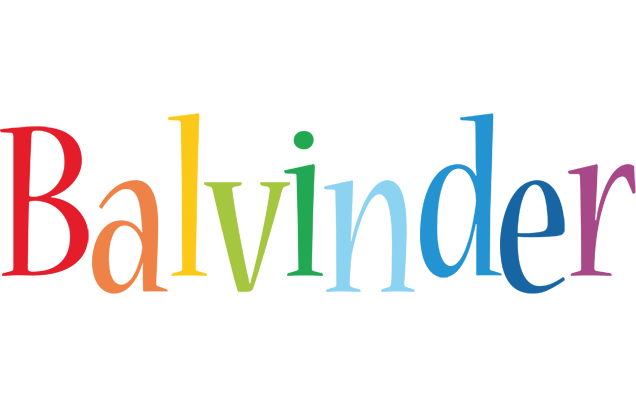 Balvinder birthday logo