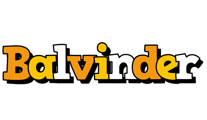 Balvinder cartoon logo