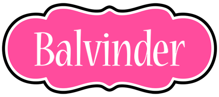 Balvinder invitation logo