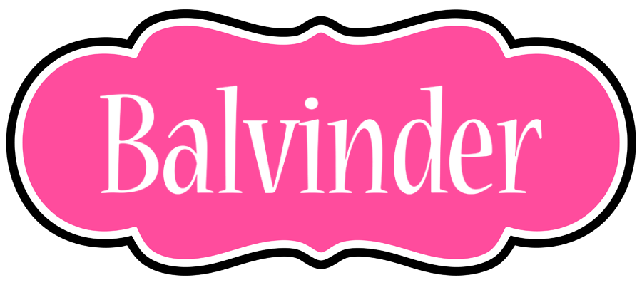 Balvinder invitation logo