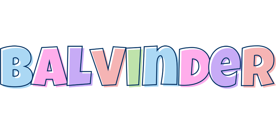 Balvinder pastel logo