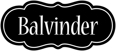 Balvinder welcome logo