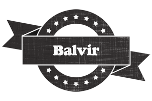 Balvir grunge logo