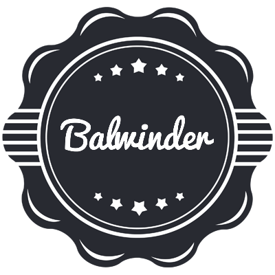 Balwinder badge logo