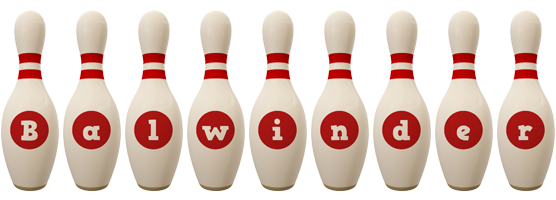 Balwinder bowling-pin logo