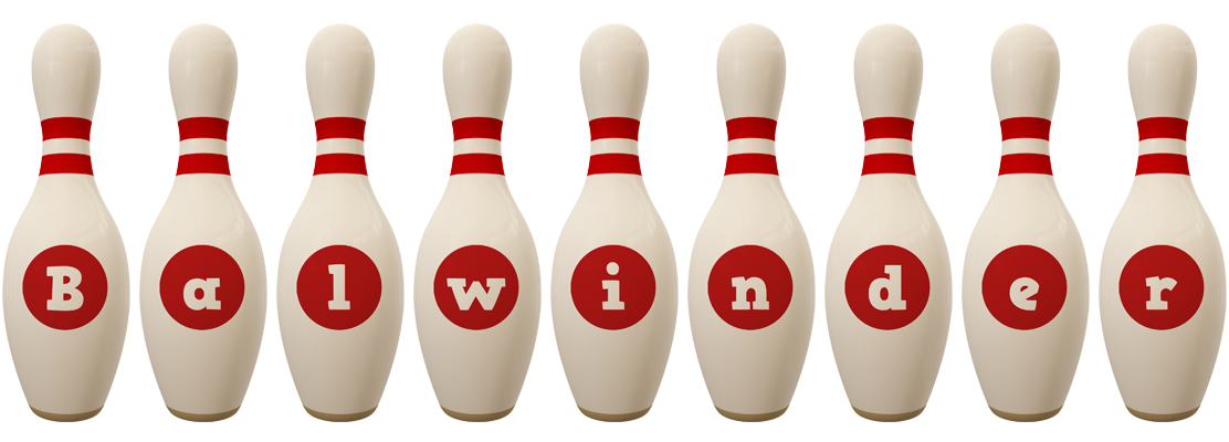 Balwinder bowling-pin logo