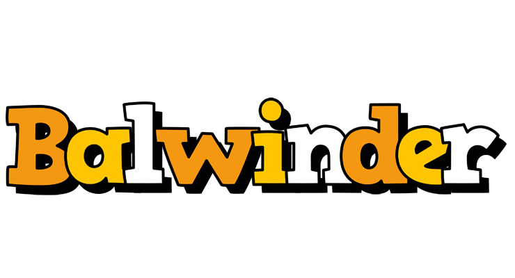 Balwinder cartoon logo