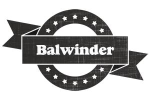 Balwinder grunge logo