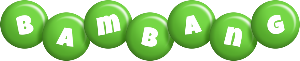 Bambang candy-green logo