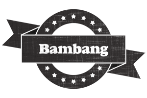 Bambang grunge logo