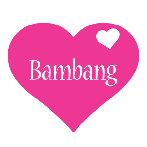 Bambang love-heart logo