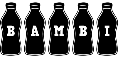 Bambi bottle logo