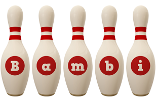 Bambi bowling-pin logo