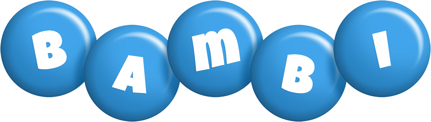 Bambi candy-blue logo