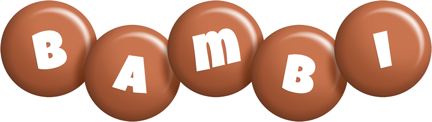 Bambi candy-brown logo