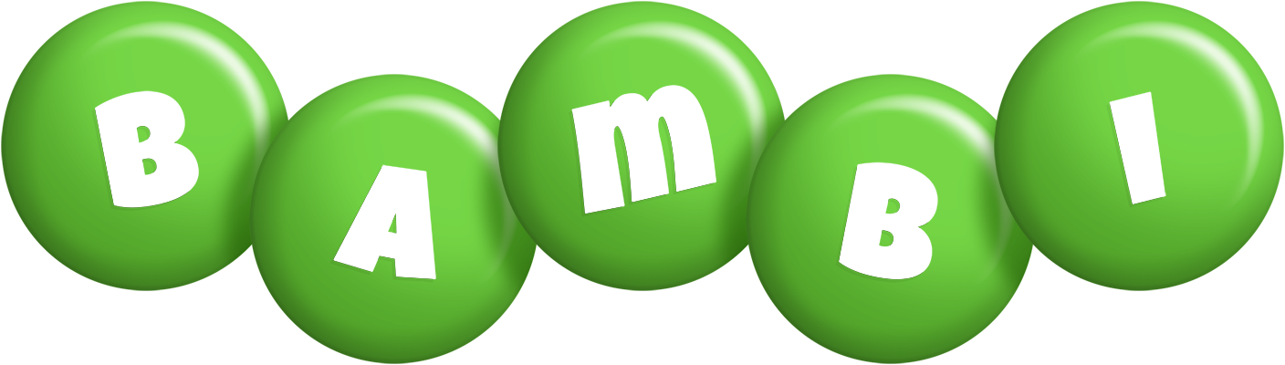 Bambi candy-green logo