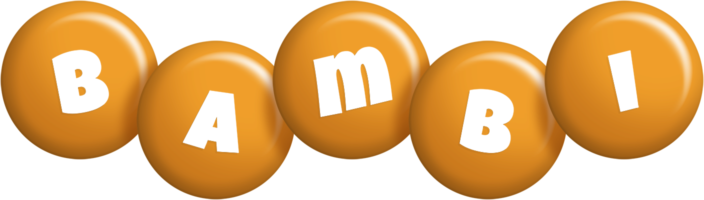 Bambi candy-orange logo