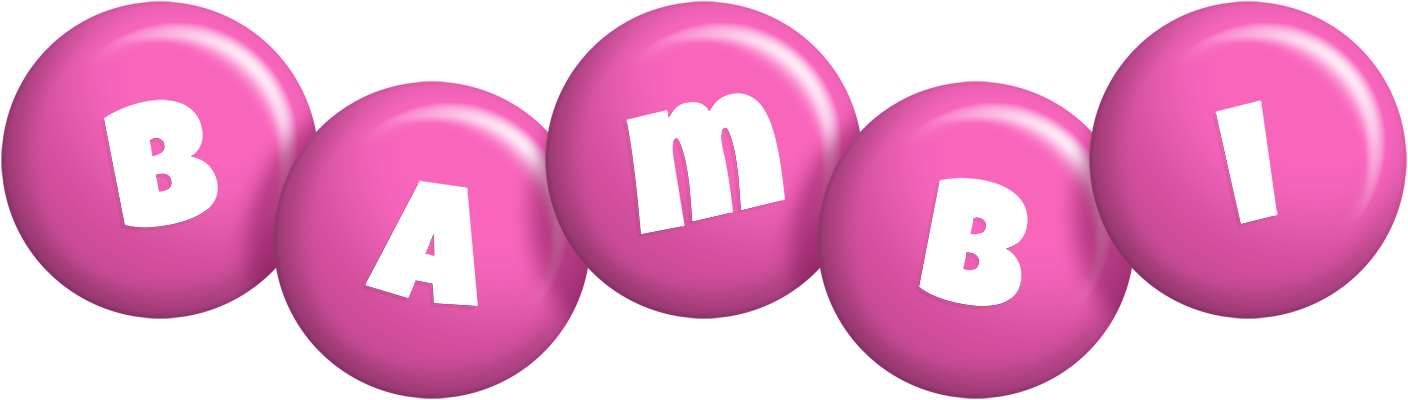 Bambi candy-pink logo