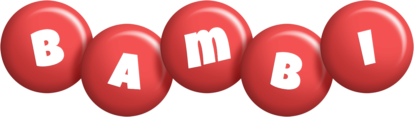 Bambi candy-red logo