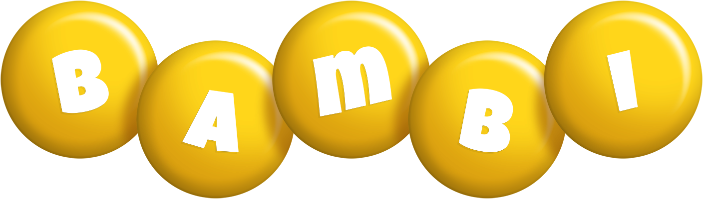 Bambi candy-yellow logo