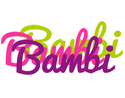 Bambi flowers logo