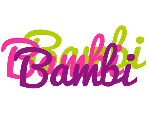 Bambi flowers logo