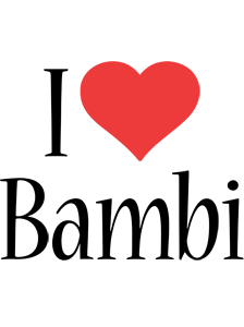 Bambi i-love logo