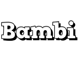 Bambi snowing logo