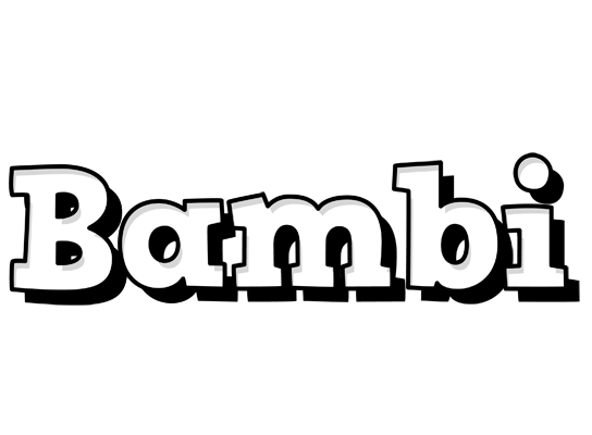 Bambi snowing logo