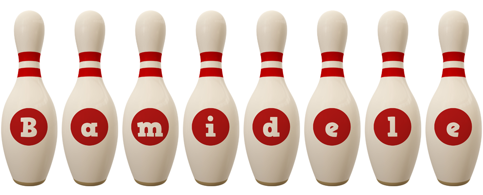 Bamidele bowling-pin logo