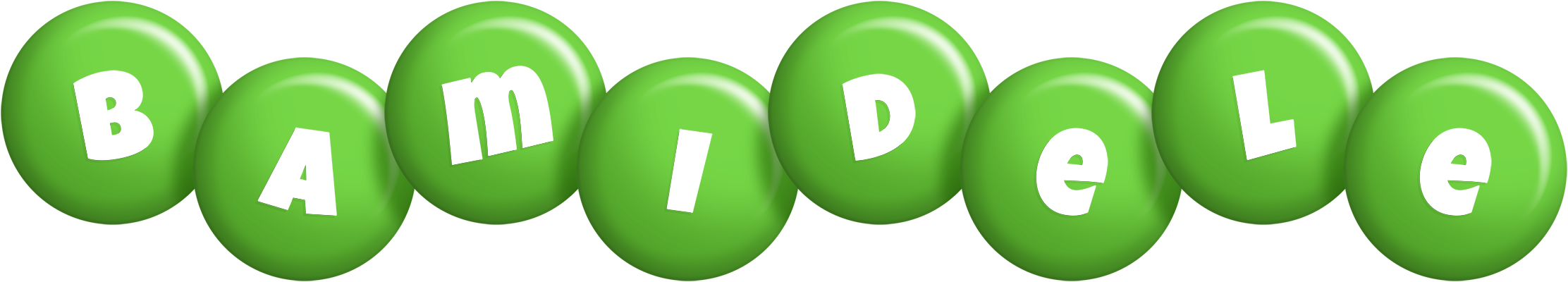 Bamidele candy-green logo