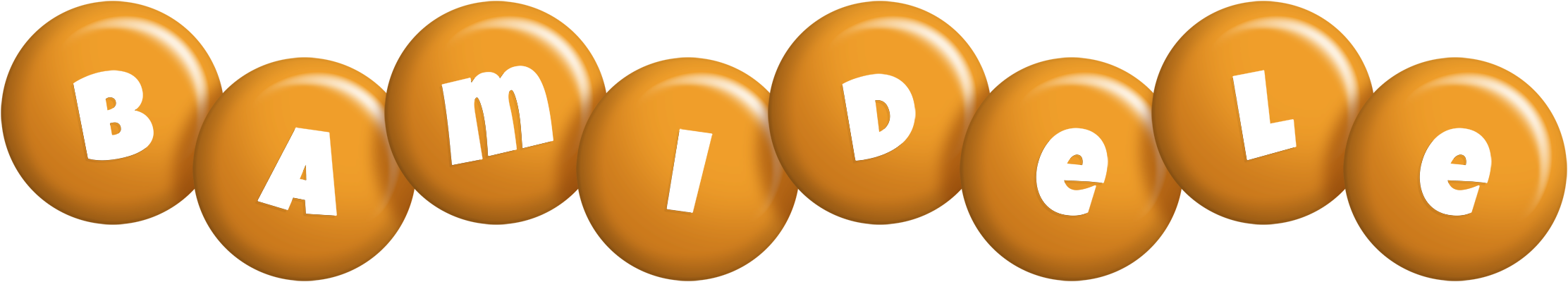 Bamidele candy-orange logo