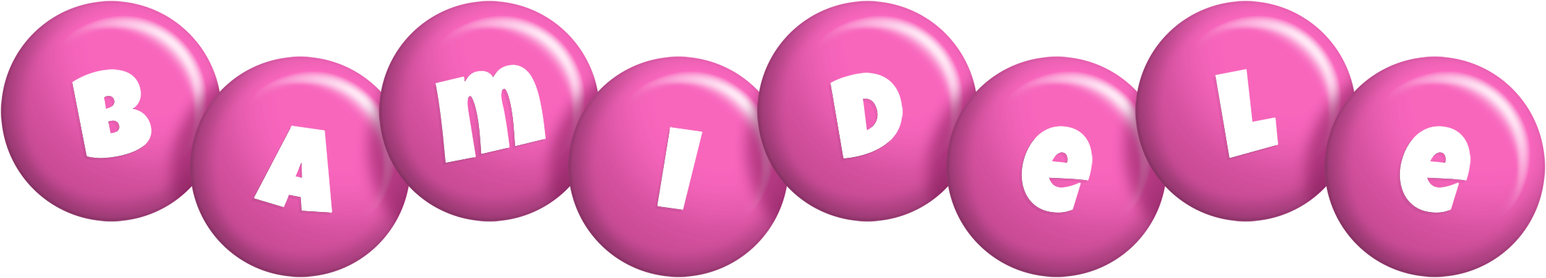Bamidele candy-pink logo