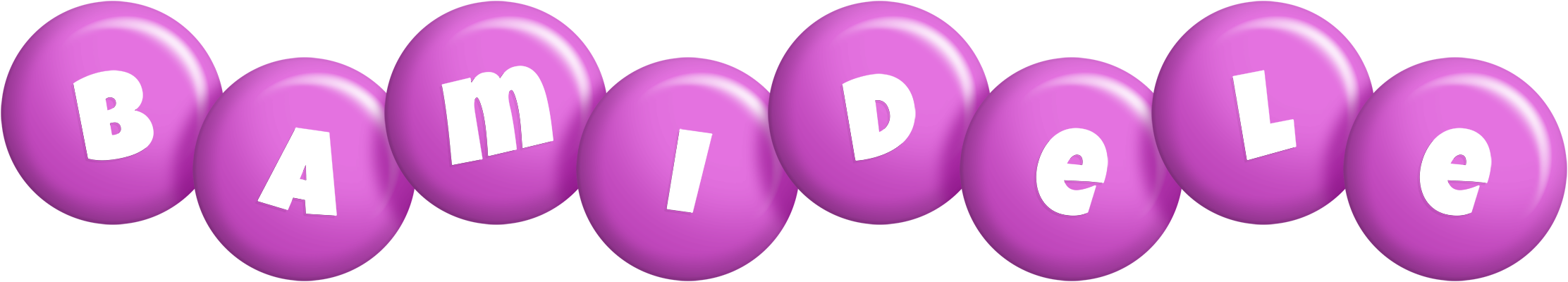 Bamidele candy-purple logo