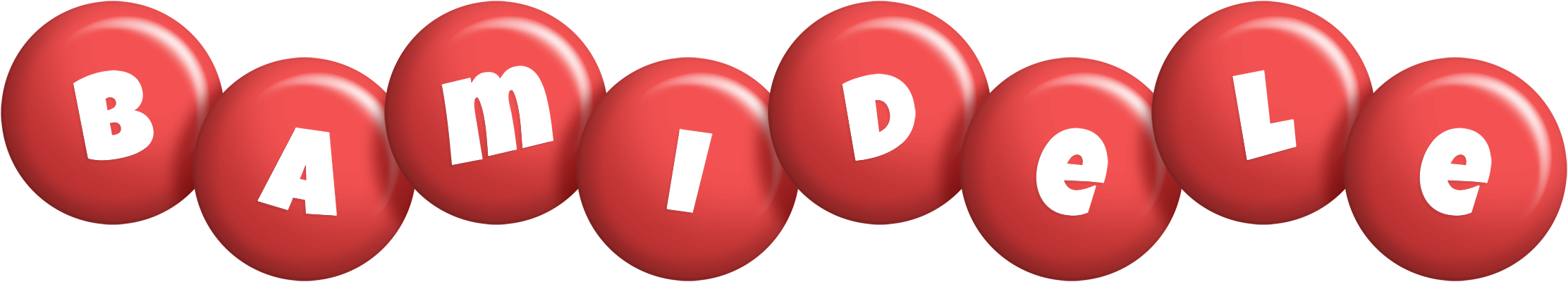Bamidele candy-red logo