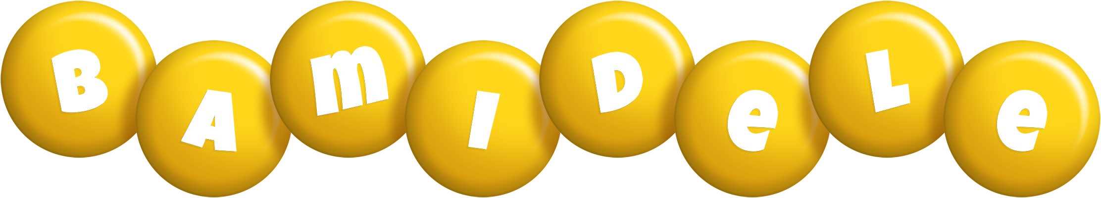 Bamidele candy-yellow logo