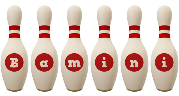 Bamini bowling-pin logo