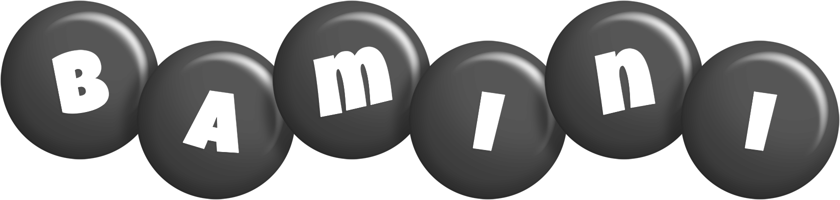 Bamini candy-black logo