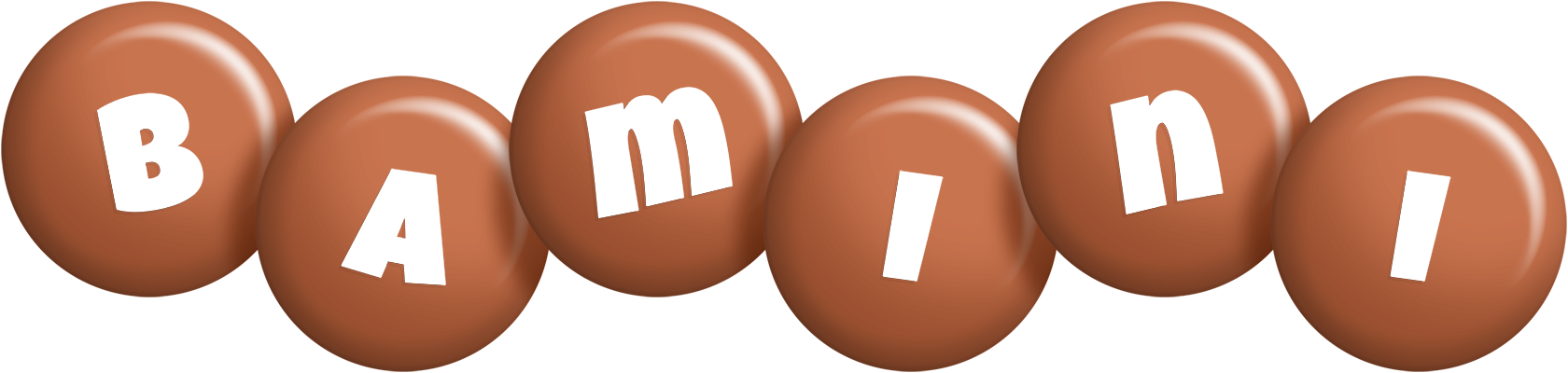 Bamini candy-brown logo