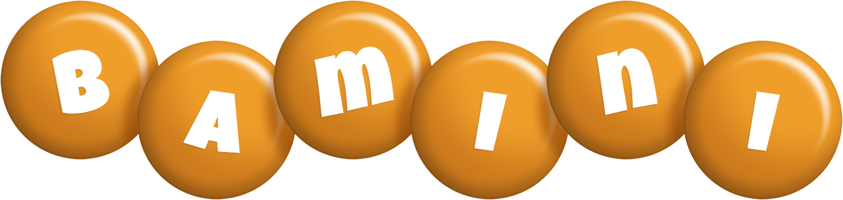 Bamini candy-orange logo