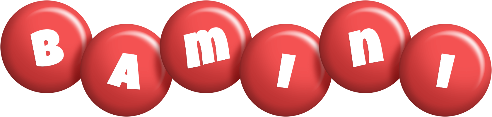 Bamini candy-red logo
