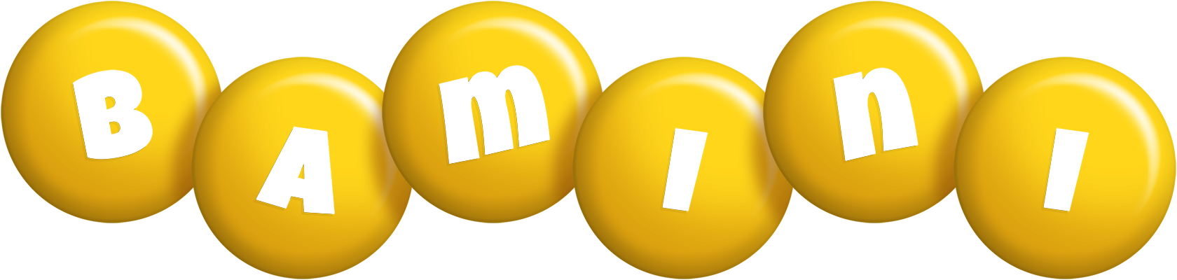 Bamini candy-yellow logo