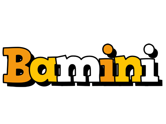 Bamini cartoon logo