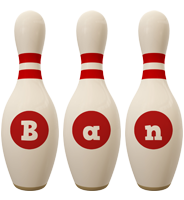 Ban bowling-pin logo