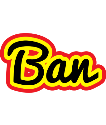 Ban flaming logo
