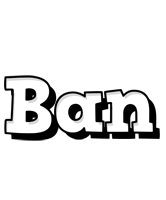 Ban snowing logo