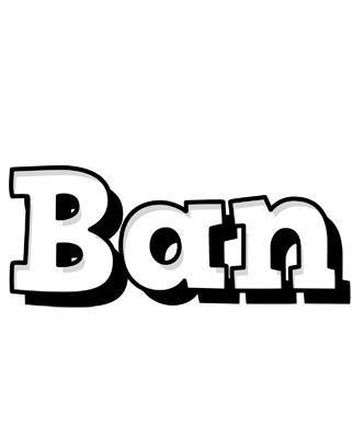 Ban snowing logo