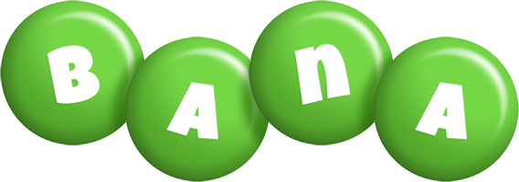 Bana candy-green logo