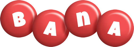Bana candy-red logo